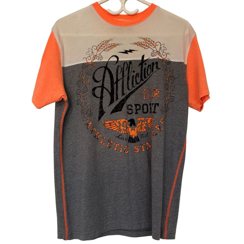 Affliction Sport Athletic Standard Division Men's Small Live Eagle‎ T-Shirt USA